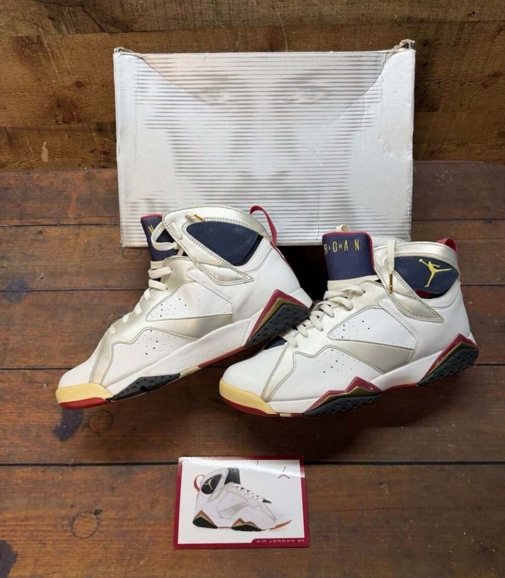 Size 13 - Air Jordan 7 Retro 2004 Olympic 304775-171 Authentic